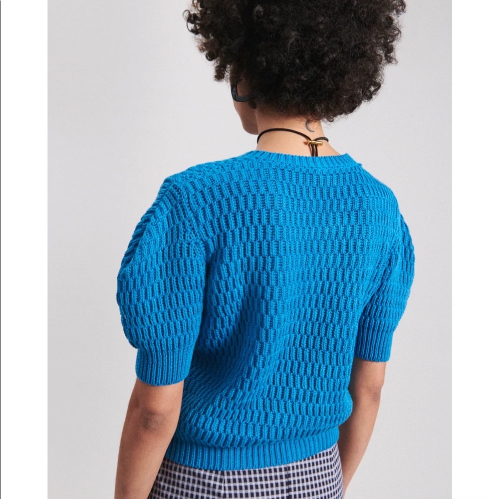 Rachel Comey Tagoni Sweater Tee - Blue, Size Medium, New! - Picture 4 of 4